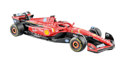 Model Ferrari formule v vitrini